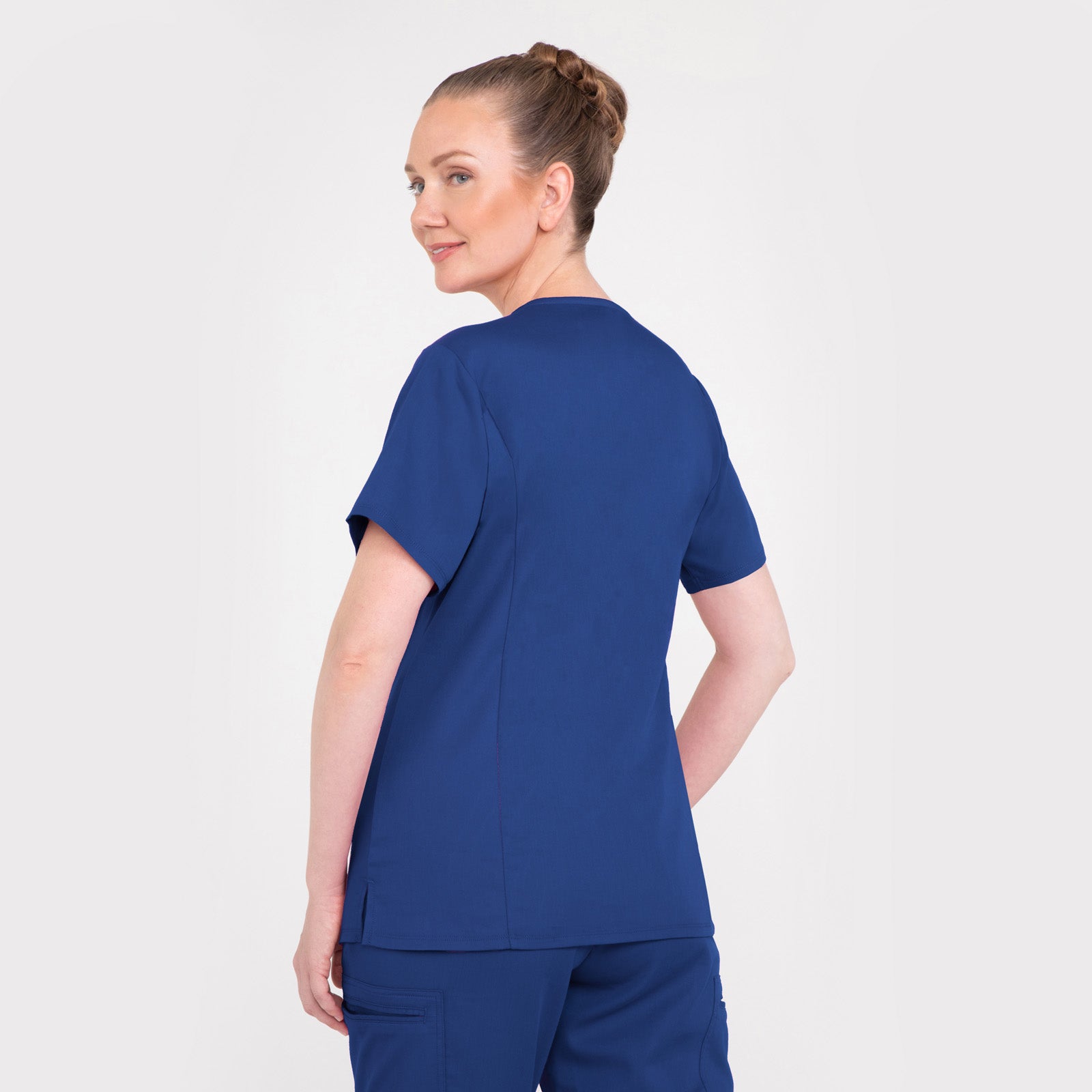 Royal blue jogger online scrub set