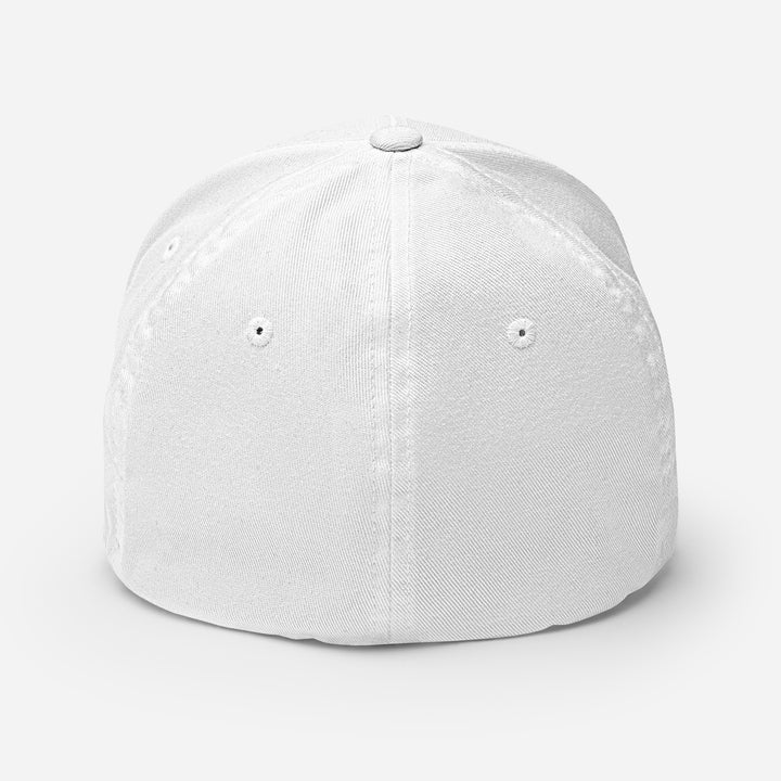 Curved Bill Structured Twill Swiss White Logo