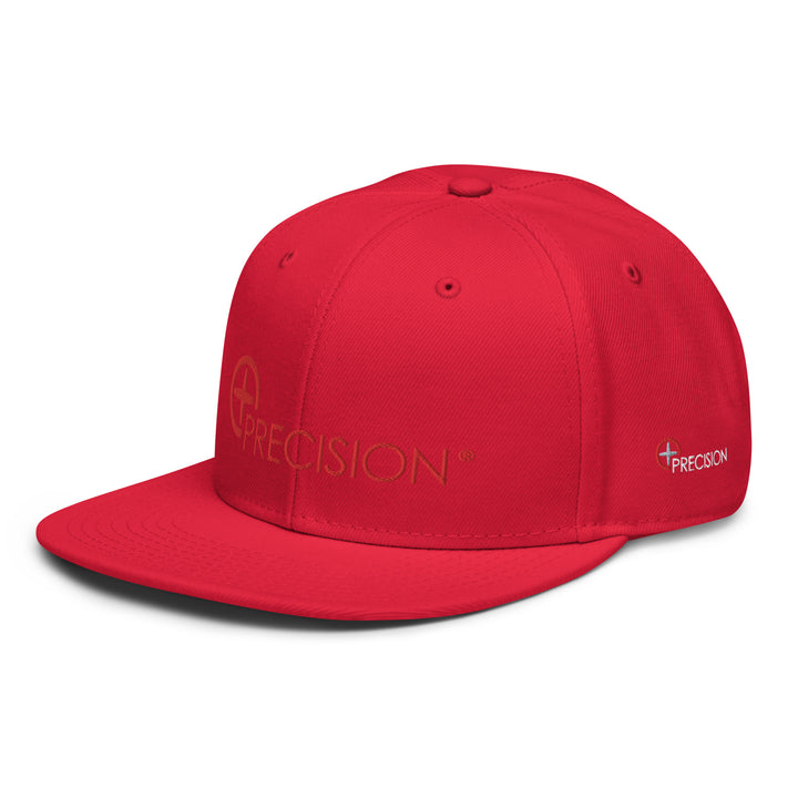 Flat Brim Snapback Swiss Red Logo