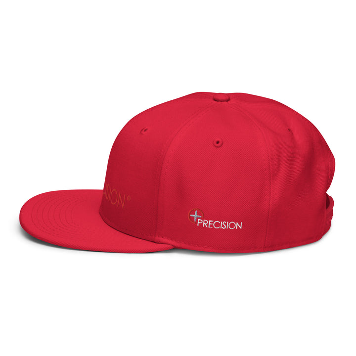 Flat Brim Snapback Swiss Red Logo