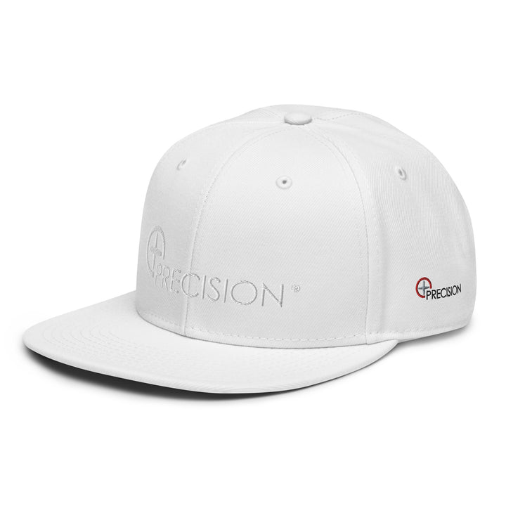 Flat Brim Snapback Swiss White Logo