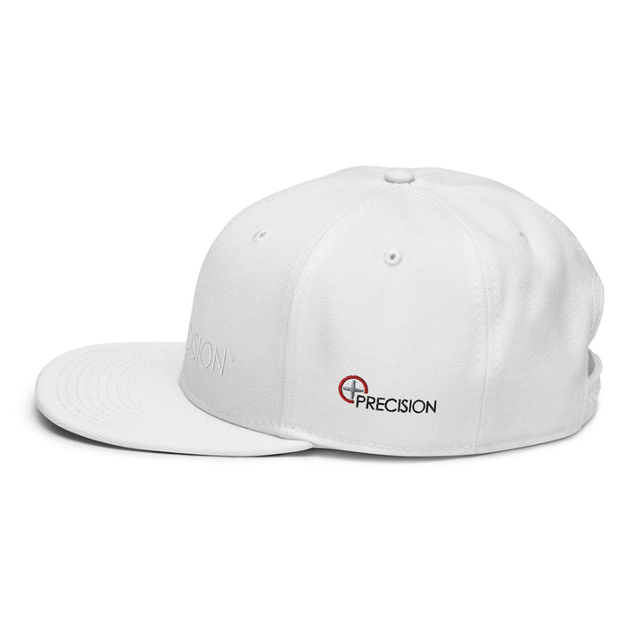 Flat Brim Snapback Swiss White Logo