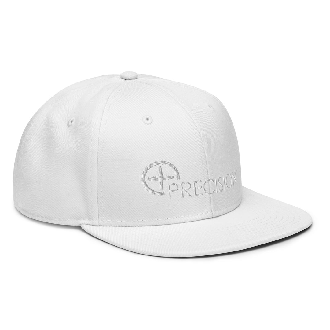 Flat Brim Snapback Swiss White Logo